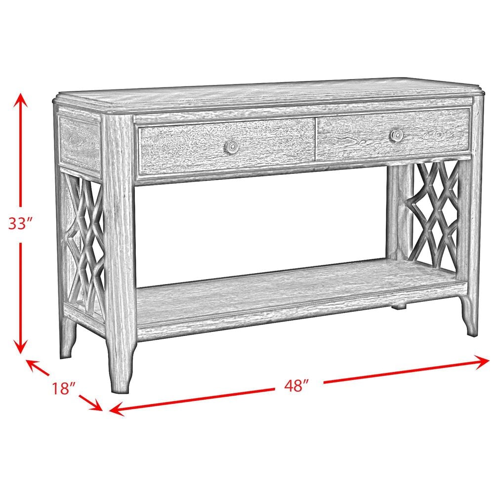 Mayberry Hill Phillipe 2-Drawer Sofa Table in Cherry, , large