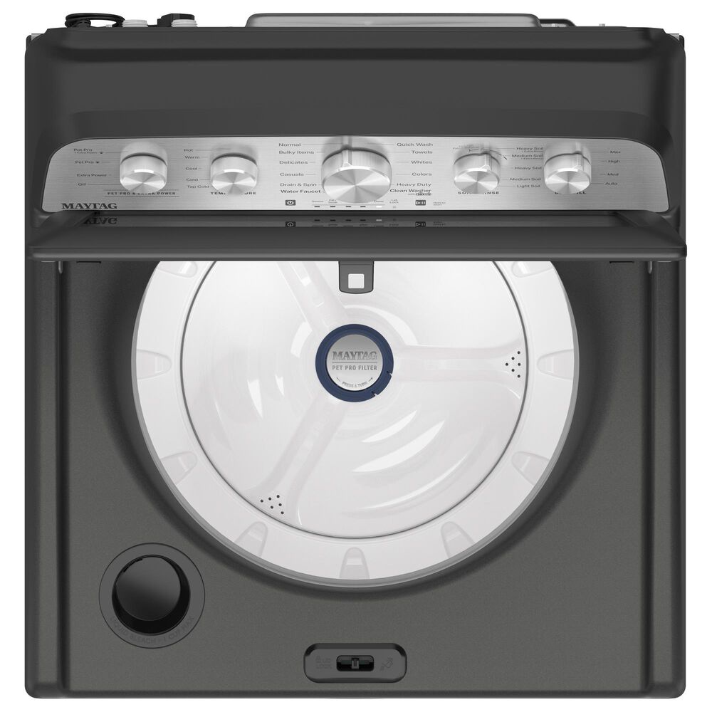 Maytag 4.8 Cu. Ft. Top Load Pet Pro Washer in Volcano Black, , large