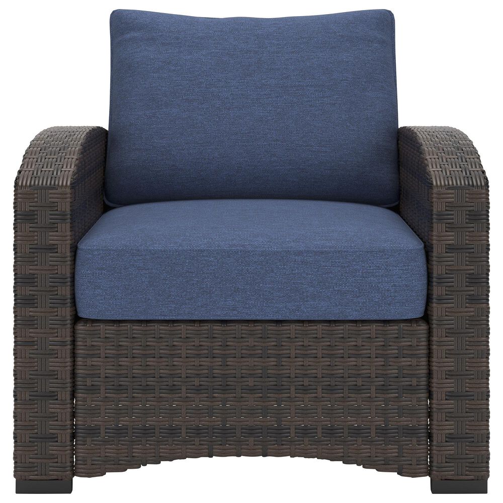 Ashley Windglow Patio Lounge Chair in Brown, , large