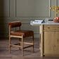 Four Hands Jazelle Counter Stool with Altair Sienna Upholstery in Tan Oak, , large
