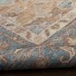Nourison Vintage Washables Blue and Green 9" x 12" Area Rug, , large