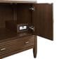 James Martin Myrrin 30" Single Bathroom Vanity in Mid-Century Walnut with 3 cm Carrara Marble Top and Rectangular Sink, , large
