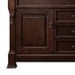 James Martin Vanities Brookfield 60" Single Bathroom Vanity in Burnished Mahogany with 3 cm Parisien Bleu Quartz Top and Rectangular Sink, , large