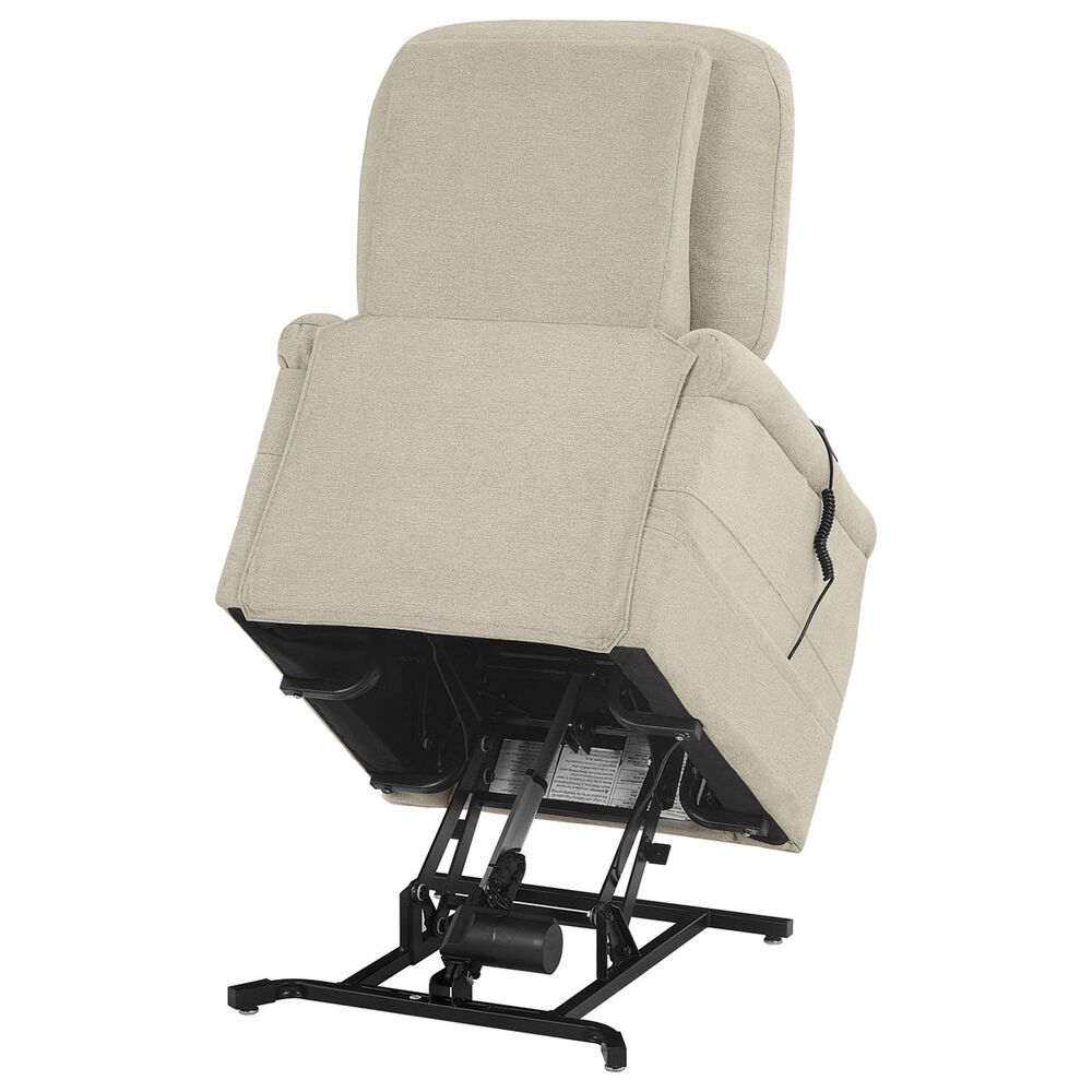 Steve Silver Rhodes Power Lift Recliner in Aspen Khaki, , large