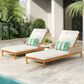 Hearth and Haven Outdoor Chaise Lounge in Beige (Set of 2), , large