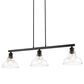 Golden Lighting Carver Linear Pendant in Matte Black, , large