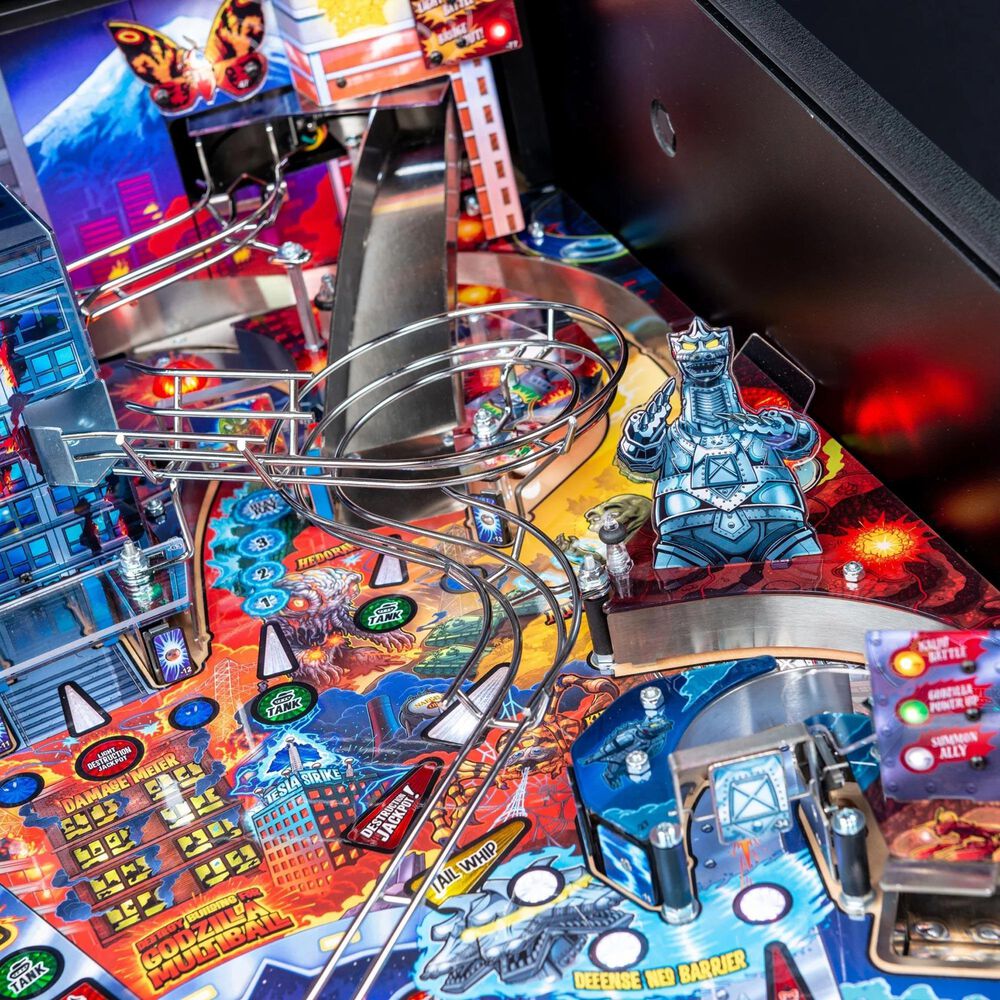 Stern Pinball Godzilla Pro Edition Pinball Machine in Multicolor, , large