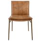 Classic Home Mayer Side Chair in Tan Top Grain Leather, , large
