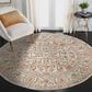 Amer Rugs Alpine 7"10" Round Orange and Gray Area Rug, , large