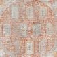 Surya Carlisle CSI2314 5"3" Round Brick Red, Off-White, Medium Gray, Olive, Dark Blue and Dark Brown Area Rug, , large
