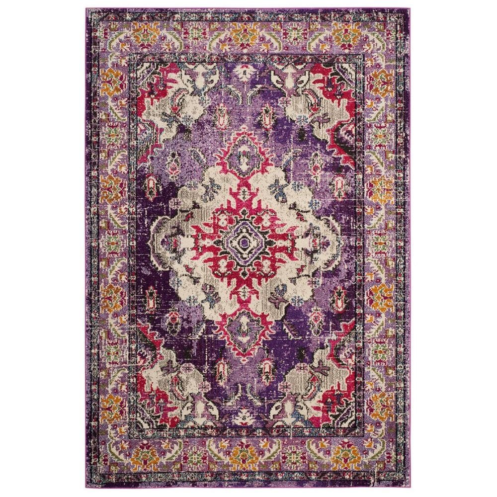 Safavieh Monaco MNC243P-4 4&#39; x 5&#39;7&quot; Violet/Fuchsia Area Rug, , large