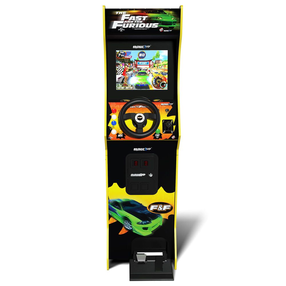 Arcade1Up The Fast and The Furious Deluxe Arcade Machine 2-In-1 Games in Black, , large