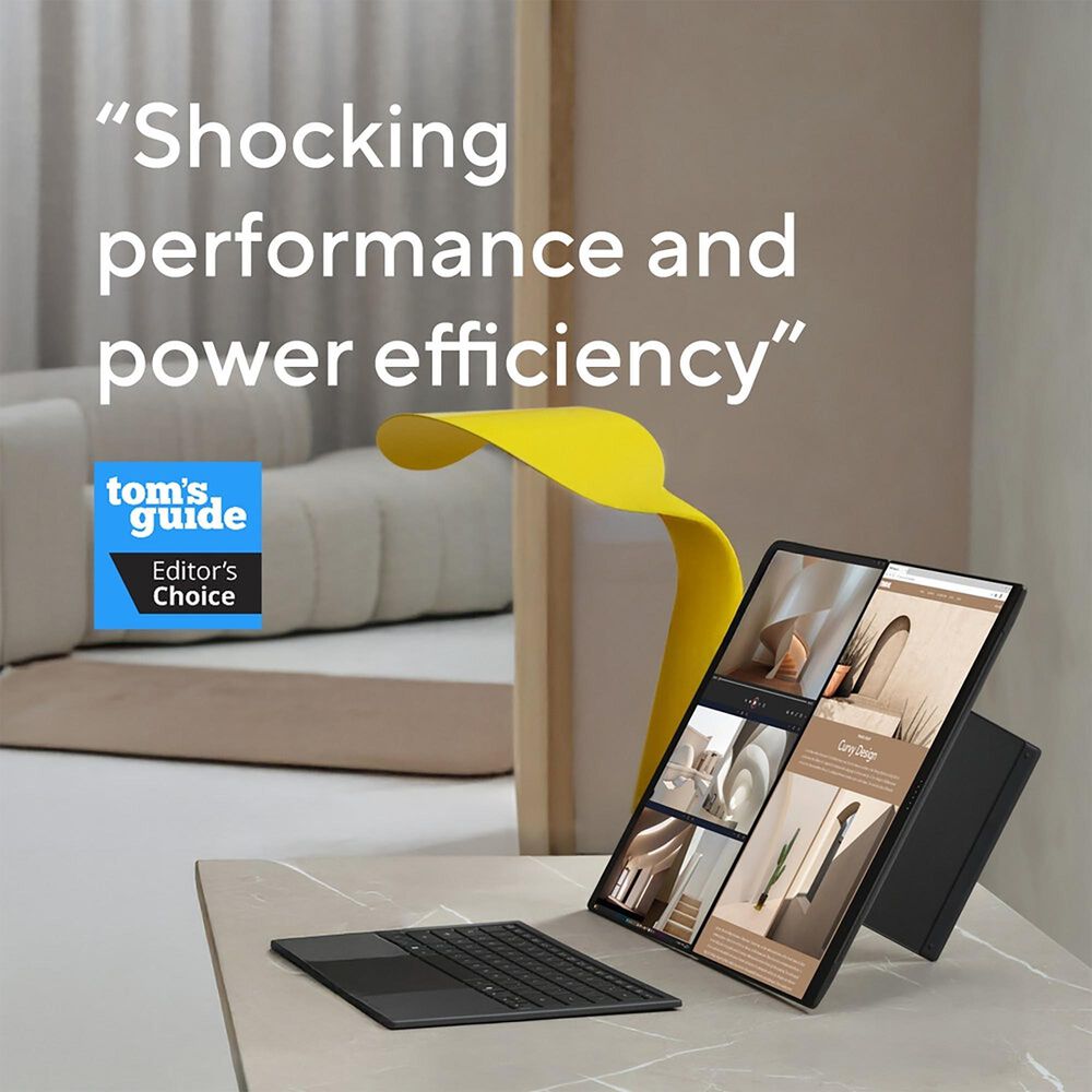 ASUS Zenbook DUO Copilot+ PC 14" Laptop | Intel Core Ultra 9 386H - 32GB RAM - Intel Graphics - 1TB SSD in Moher Gray, , large