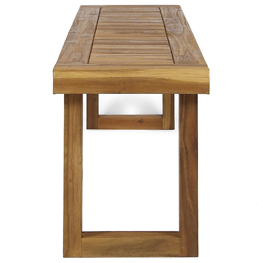 Hearth and Haven Nestor Patio Bench in Natural, , large