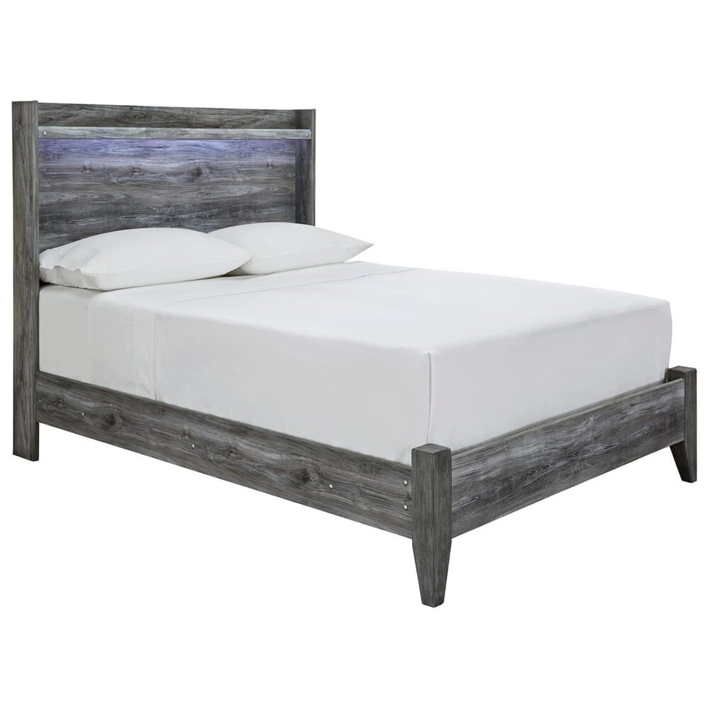 Ashley Baystorm Full LED Panel Bed in Smoke Gray, , large