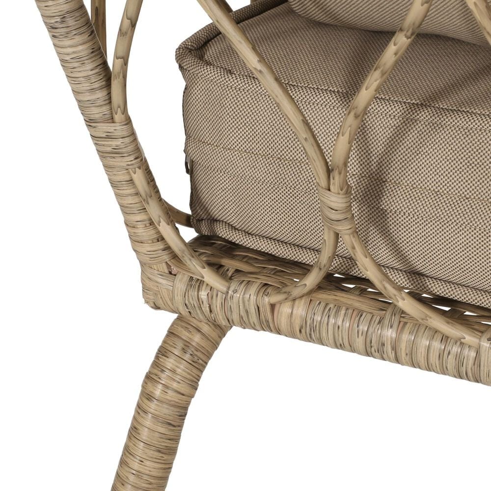 Hearth and Haven Bruce Outdoor Loveseat with Cushions in Brown, , large