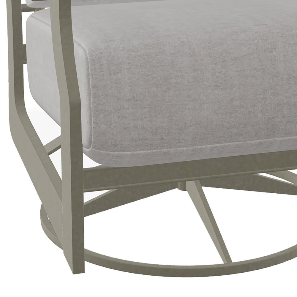 Telescope St. Catherine Swivel Rocker with Charter Silk Cushion in Storm, , large