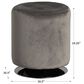Linden Boulevard Saylor Swivel Ottoman in Gray, , large