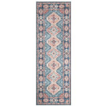 Loloi II Skye SKY-03 2"6" x 7"6" Turquoise and Terracotta Runner, , large