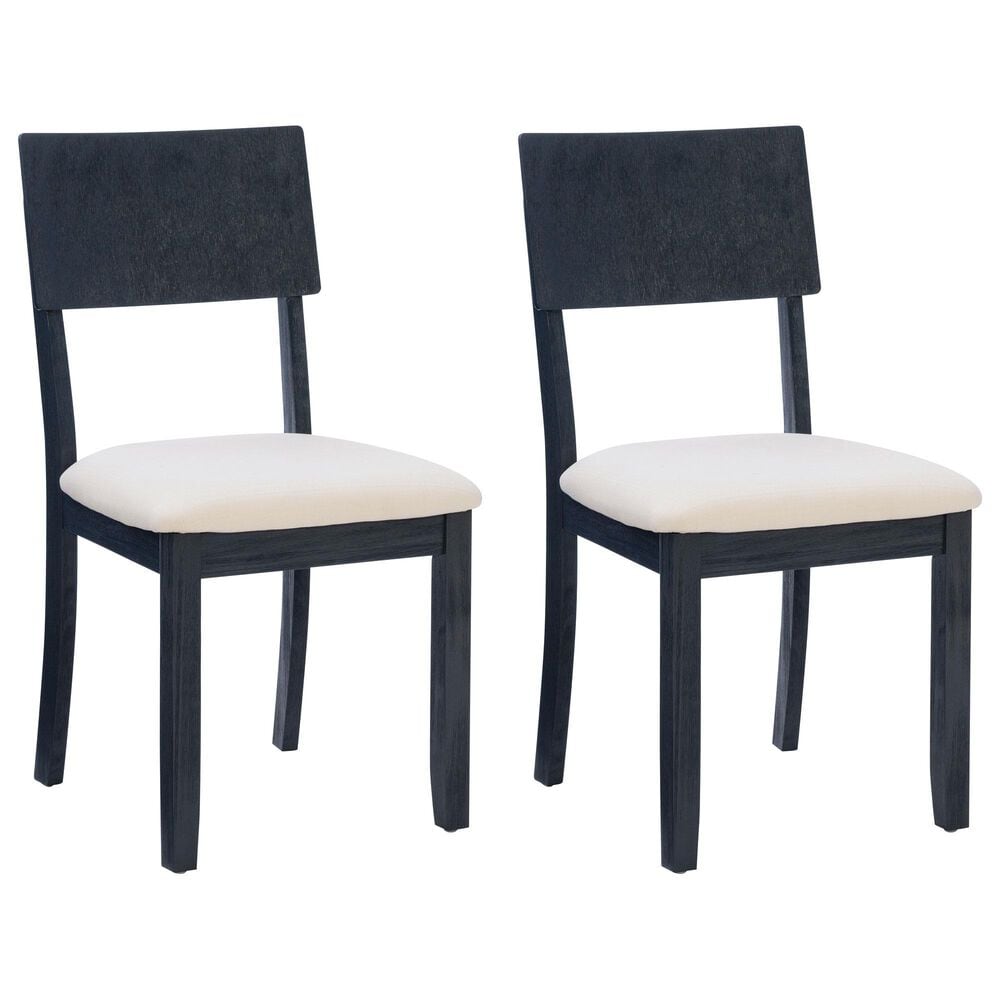Linon Home Decor Jorissen Side Chair in Dark Charcoal (Set of 2), , large