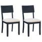 Linon Home Decor Jorissen Side Chair in Dark Charcoal (Set of 2), , large