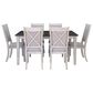 Linon Home Decor Marcum 7-Piece Rectangular Dining Set in White and Dark Grey, , large