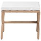 bali & pari Maliyah Ottoman with Natural Brown Jute in White, , large