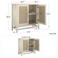 DHP Lystra 2-Door Storage Cabinet in Ivory Oak, , large