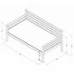 Kodiak Furniture Boho Daybed Frame Only in White, , large