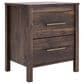 Ashley Calverson 2-Drawer Nightstand in Mocha, , large