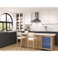 Zephyr Savona 36" Wall Mount Chimney Hood in Black Stainless Steel, , large