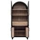 HOMLUX HOMLUX 71" Tall Arched Kitchen Pantry Cabinet with Door Shelves, Farmhouse Kitchen Storage Cabinet with Open & Adjustable Shelves, Hidden Drawer & Glass Door, Cupboard for Kitchen, Dining Room, Black, , large