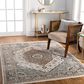 Surya Carlisle Oriental 3"11" x 5"11" Light Sage, Pale Blue, Dusty Pink, Cream, Light Gray and Medium Brown Area Rug, , large