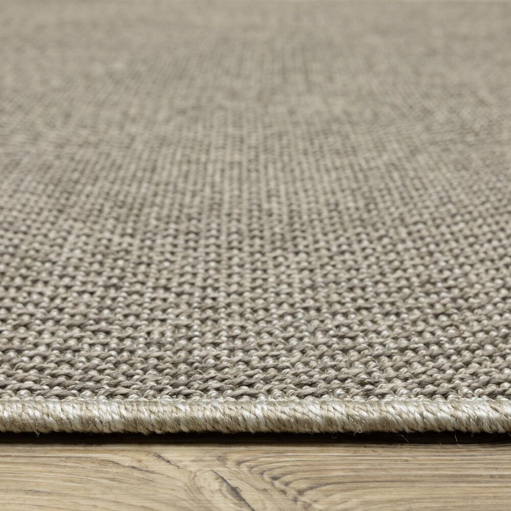 Oriental Weavers Caicos CA07A 1&#39;10&quot; x 7&#39;6&quot; Grey Runner, , large