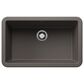Blanco Ikon 30" Apron Single Bowl Kitchen Sink in Volcano Gray, , large