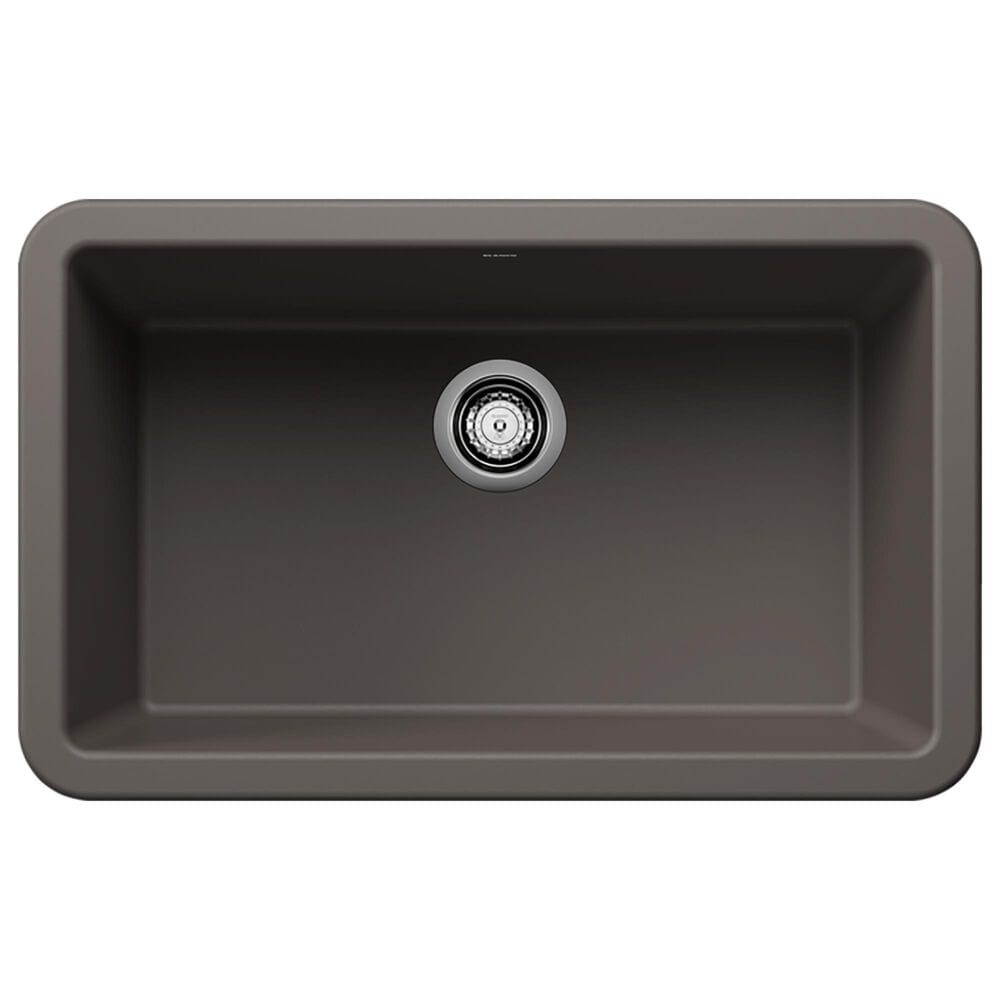 Blanco Ikon 30" Apron Single Bowl Kitchen Sink in Volcano Gray, , large