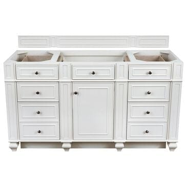 James Martin Bristol 60" Single Bathroom Vanity Cabinet in Bright White, , large