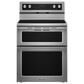 KitchenAid 30" Freestanding Double Oven Electric Range in Stainless Steel, , large