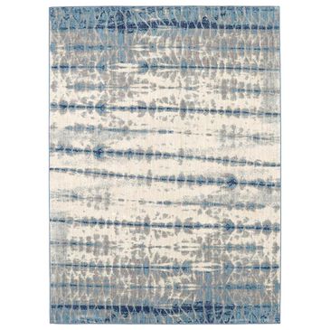 Drew and Jonathan Home Expressions Shibori 91670-50102 8" x 11" Indigo Area Rug, , large