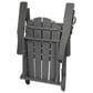 Hearth and Haven 34" Outdoor Folding Adirondack Chair with Cup Holder in Gray, , large