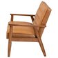 Baxton Studio Sorrento Stationary Loveseat in Tan, , large