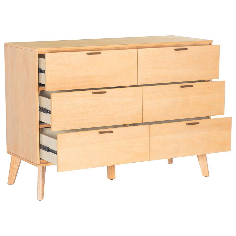 Linon Home Decor Reid 6-Drawer Dresser in Natural, , large
