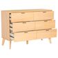 Linon Home Decor Reid 6-Drawer Dresser in Natural, , large
