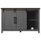 RTJ Furniture 2-Door Sideboard with Wine Storage in Antique Gray, , large
