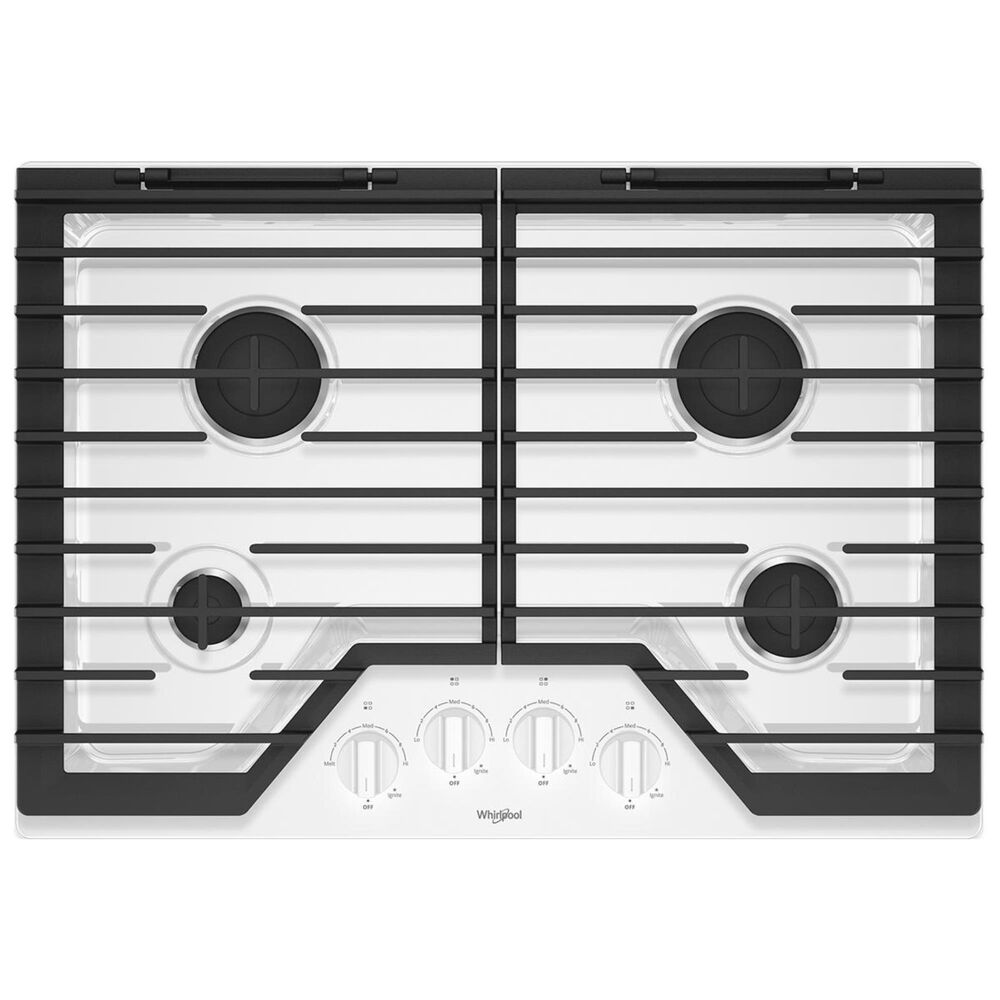 Whirlpool 30" 4-Burner Gas Cooktop in White, , large