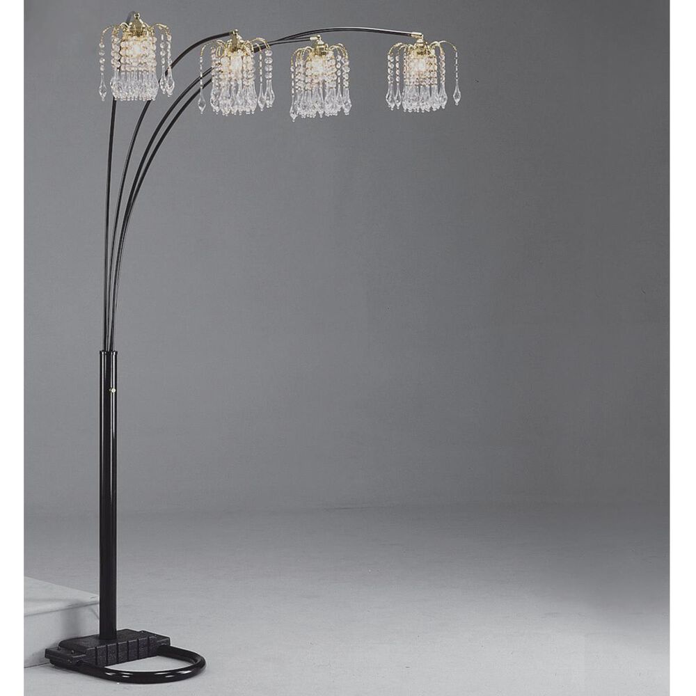 37B Rain Drop Floor Lamp in Black, , large