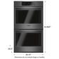 Bosch 30" Double Electric Wall Oven in Black Stainless Steel, , large