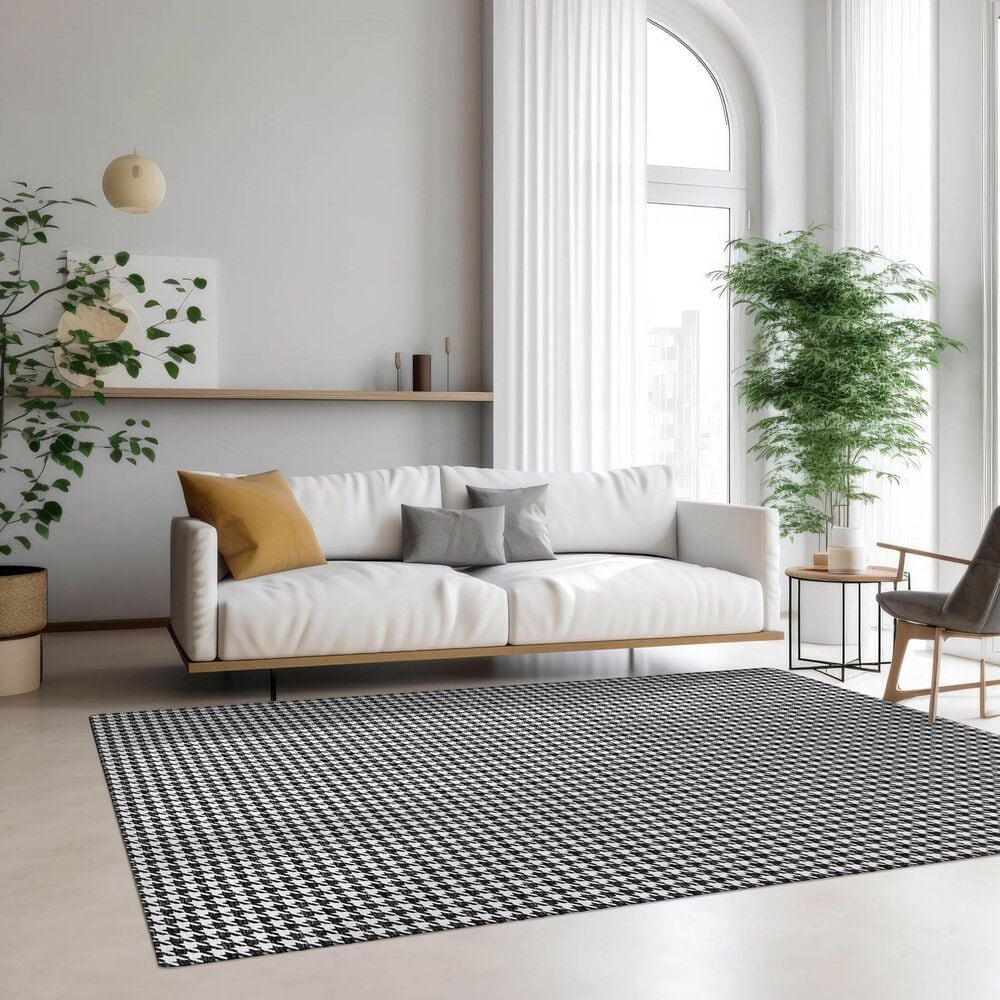 Dalyn Rug Company Hinton 3&#39; x 5&#39; Black Indoor/Outdoor Area Rug, , large
