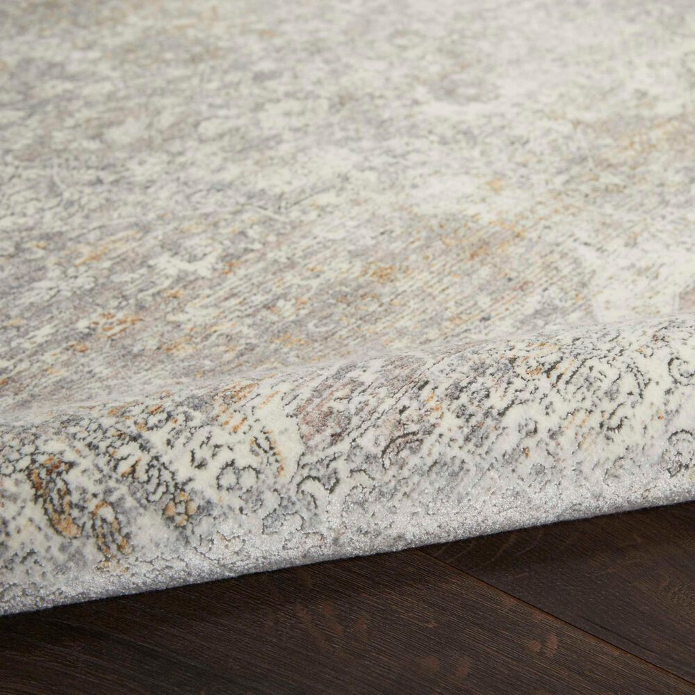 Nourison Starry Nights 8&#39; x 10&#39; Silver and Cream Area Rug, , large