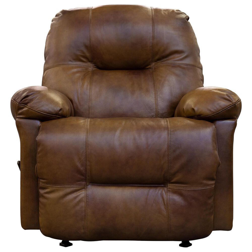 Best Home Furnishings Zaynah Leather Rocker Recliner in Saddle, , large